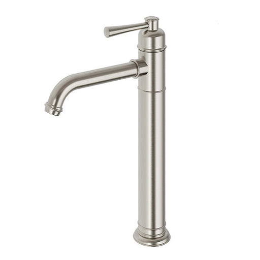 Phoenix Cromford Vessel Mixer - Brushed Nickel-134-7900-40-blue-leaf-bathware