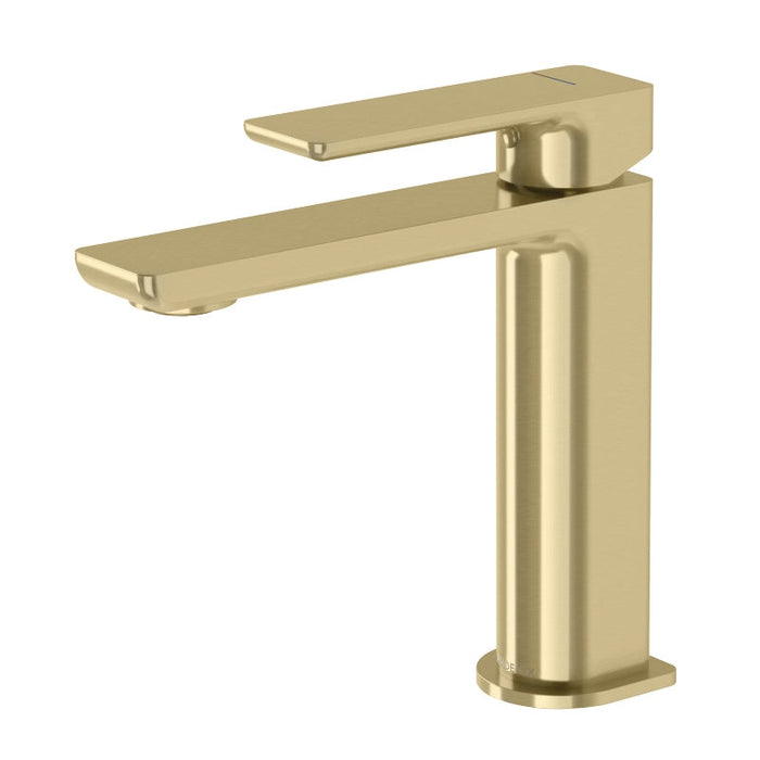 Phoenix Gloss MKII Basin Mixer - Brushed Gold-135-7700-12-blue-leaf-bathware