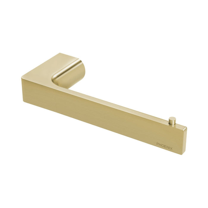 Phoenix Gloss Toilet Roll Holder - Brushed Gold-GS892-12-blue-leaf-bathware