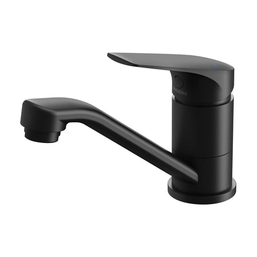 Phoenix Ivy MKII Swivel Basin Mixer - Matte Black-154-7710-10-blue-leaf-bathware