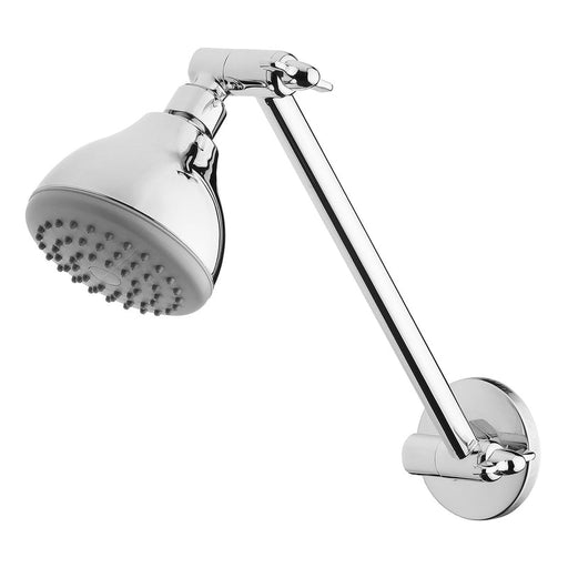 Phoenix Ivy Shower Arm & Rose - Chrome-YV5101-00-blue-leaf-bathware