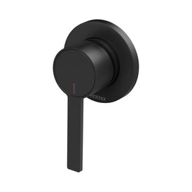 Phoenix Lexi MKII Shower / Wall Mixer - Matte Black-123-2800-10-blue-leaf-bathware