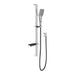 Phoenix NX Cape Rail Shower - Chrome / Matte Black-605-6810-60-blue-leaf-bathware