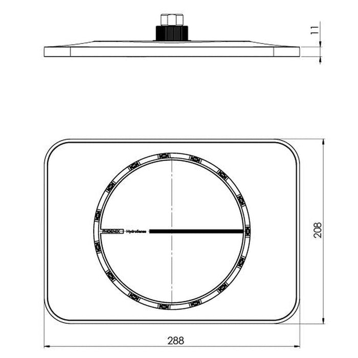 Phoenix NX Orli Shower Rose - Chrome-607-5000-00-blue-leaf-bathware