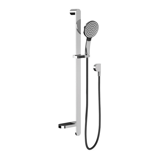 Phoenix NX Quil Rail Shower - Chrome / Matte Black-606-6810-60-blue-leaf-bathware