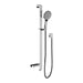 Phoenix NX Quil Rail Shower - Chrome / Matte Black-606-6810-60-blue-leaf-bathware