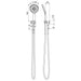 Phoenix NX Vive Hand Shower - Chrome / Natural White-604-6610-62-blue-leaf-bathware