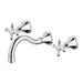 Phoenix Nostalgia Basin / Bath Set 180mm Shepherds Crook - Chrome-NS1126-00-blue-leaf-bathware