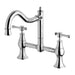 Phoenix Nostalgia Exposed Sink Set Shepherds Crook - Chrome-NS135 CHR-blue-leaf-bathware