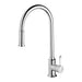 Phoenix Nostalgia Pull Out Sink Mixer - Chrome / Natural White-NS710-62-blue-leaf-bathware