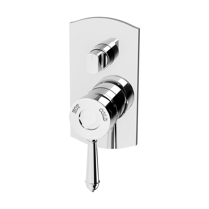 Phoenix Nostalgia Shower / Bath Diverter Mixer - Chrome-NS791 CHR-blue-leaf-bathware