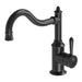 Phoenix Nostalgia Sink Mixer 220mm Shepherds Crook - Antique Black-NS738-33-blue-leaf-bathware