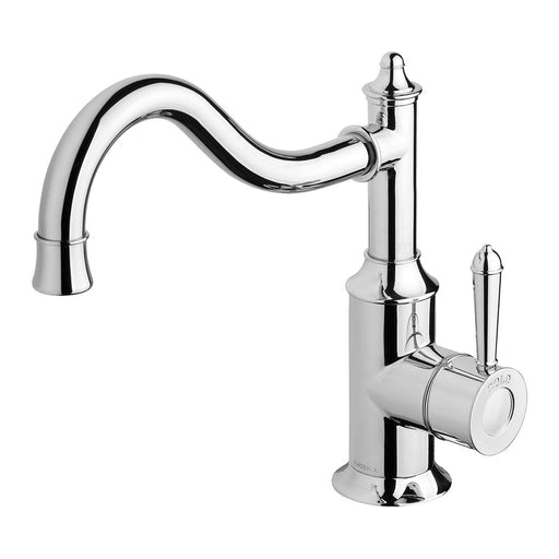 Phoenix Nostalgia Sink Mixer 220mm Shepherds Crook - Chrome-NS738 CHR-blue-leaf-bathware