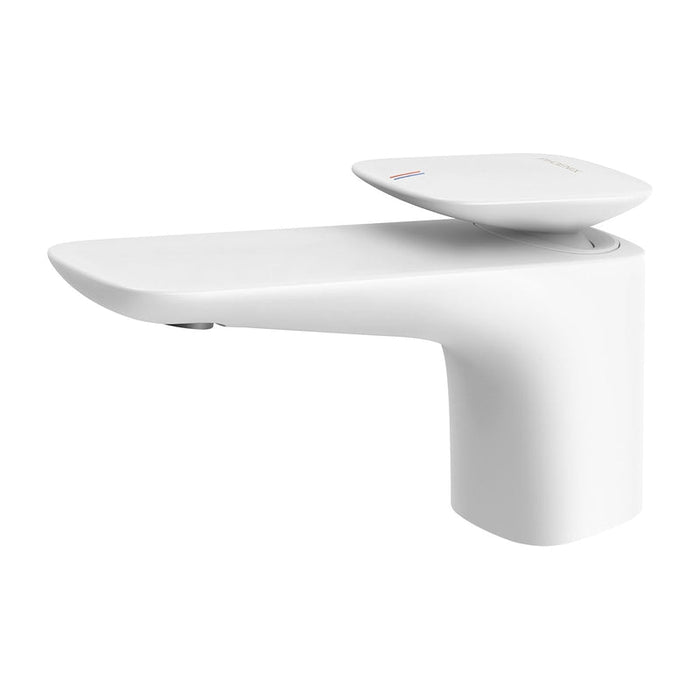 Phoenix Nuage Basin Mixer - Matte White-129-7700-80-blue-leaf-bathware