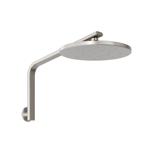 Phoenix Oxley High-Rise Shower Arm and Rose - Brushed Nickel-610-5300-40-blue-leaf-bathware