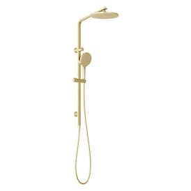 Phoenix Oxley Twin Shower - Brushed Gold-610-6530-12-blue-leaf-bathware