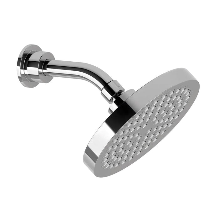 Phoenix Pina Shower Arm & 150mm Round Rose - Chrome-153-5900-00-blue-leaf-bathware