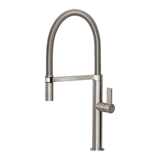 Phoenix Prize Flexible Coil Sink Mixer Brushed Nickel-10273100BN-blue-leaf-bathware