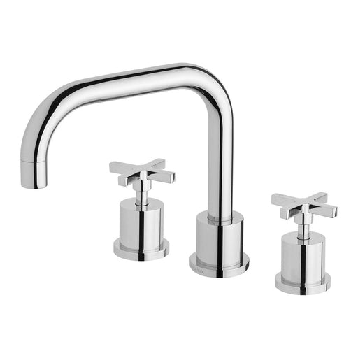 Phoenix Radii Basin Set 160mm Squareline - Chrome-RA100 CHR-blue-leaf-bathware