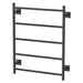 Phoenix Radii Heated Towel Ladder 550 x 740mm Square Plate - Matte Black-RS8750 MB-blue-leaf-bathware