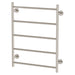 Phoenix Radii Heated Towel Ladder 550 x740mm Round Plate - Brushed Nickel-RA8750 BN-blue-leaf-bathware