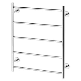 Phoenix Radii Heated Towel Ladder 550 x740mm Round Plate - Chrome-RA8750 CHR-blue-leaf-bathware