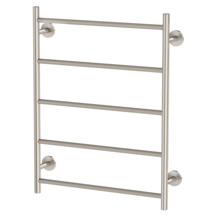 Phoenix Radii Towel Ladder 550 x 740mm Round Plate - Brushed Nickel-RA870 BN-blue-leaf-bathware