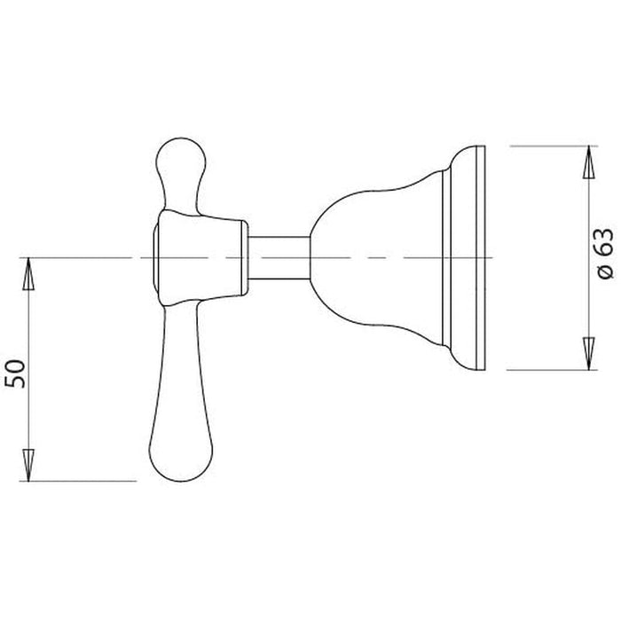 Phoenix Rhapsody Lever Wall Top Assemblies - Chrome-RL060 CHR-blue-leaf-bathware