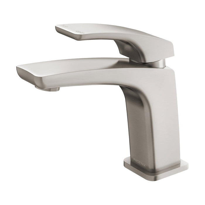 Phoenix Rush Basin Mixer - Brushed Nickel-RU770-40-blue-leaf-bathware