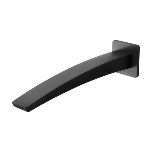 Phoenix Rush Wall Basin Outlet 230mm - Matte Black-RU775 MB-blue-leaf-bathware