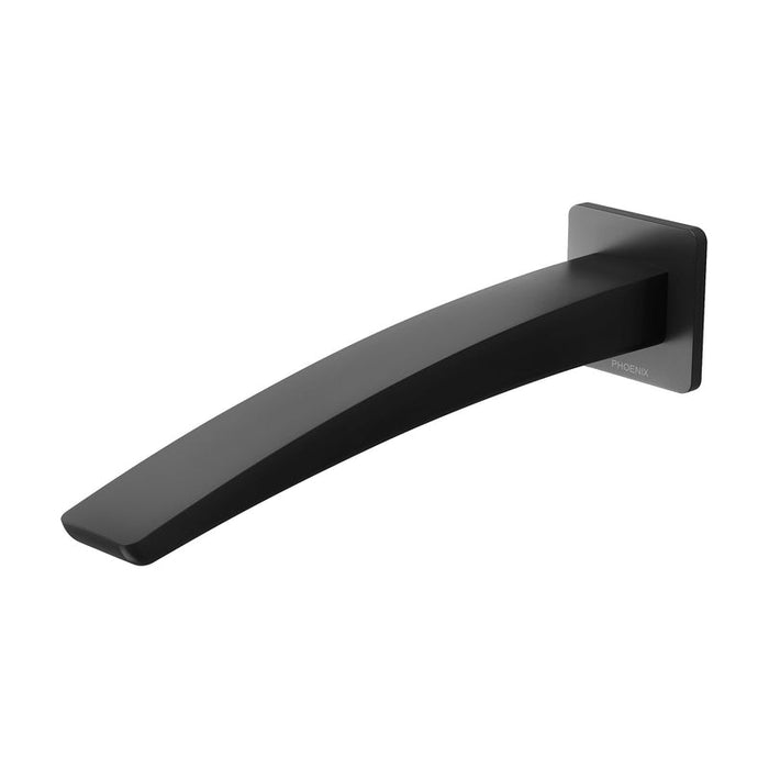 Phoenix Rush Wall Basin Outlet 230mm - Matte Black-RU775 MB-blue-leaf-bathware