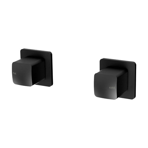 Phoenix Rush Wall Top Assemblies 15mm Extended Spindles - Matte Black-RU067 MB-blue-leaf-bathware