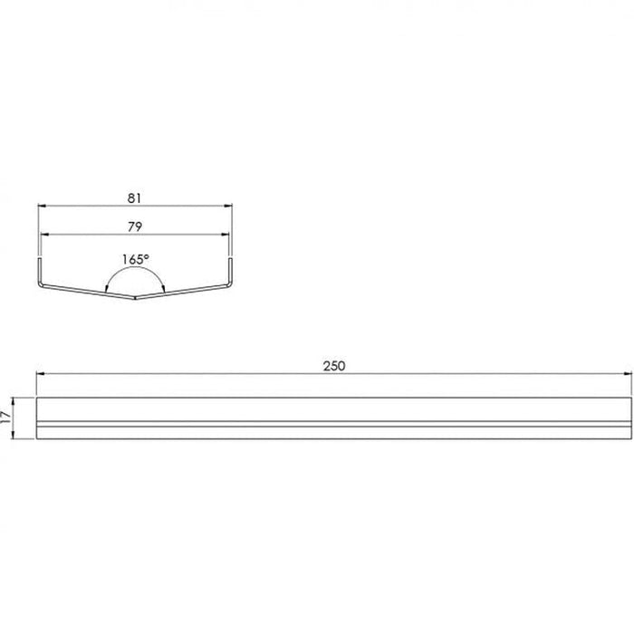 Phoenix V Joiner Plate Stainless Steel-201-0109-blue-leaf-bathware