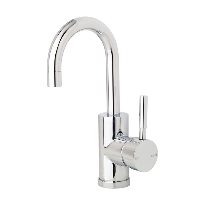 Phoenix Vivid Basin Mixer 120mm Gooseneck - Chrome-VL734 CHR-blue-leaf-bathware