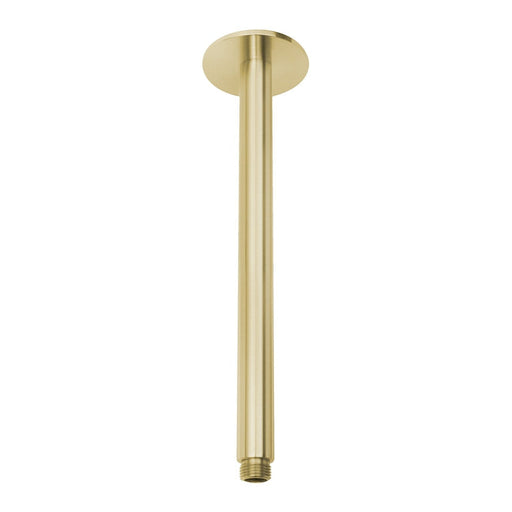 Phoenix Vivid Ceiling Arm 300mm - Brushed Gold-V544-12-blue-leaf-bathware