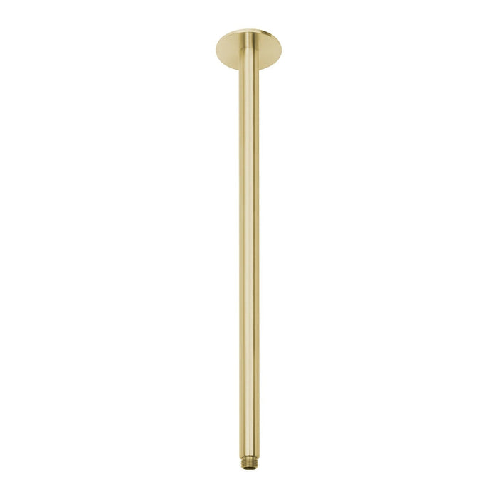 Phoenix Vivid Ceiling Arm 450mm - Brushed Gold-V545-12-blue-leaf-bathware