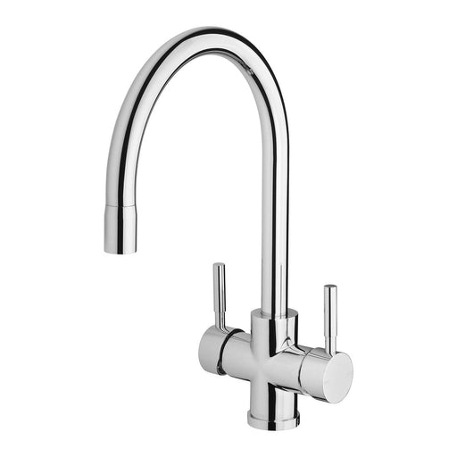 Phoenix Vivid Filtered Sink Mixer 220mm Gooseneck with Filters - Chrome-V737 CHR-blue-leaf-bathware