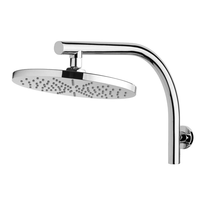 Phoenix Vivid High-Rise Shower Arm & 230mm Round Rose - Chrome-V533-blue-leaf-bathware