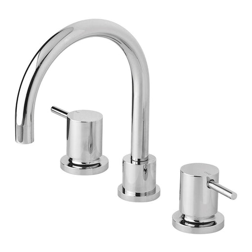 Phoenix Vivid Pin Lever Basin Set Swivel Gooseneck Outlet - Chrome-VP101 CHR-blue-leaf-bathware