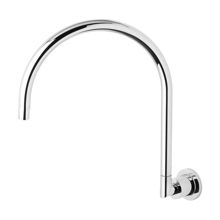 Phoenix Vivid Pin Lever Wall Sink Outlet 200mm Gooseneck - Chrome-VP073 CHR-blue-leaf-bathware