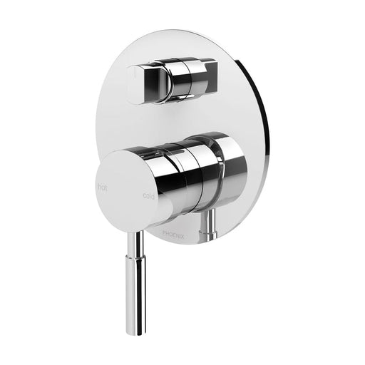 Phoenix Vivid Shower / Bath Diverter Mixer - Chrome-V792 CHR-blue-leaf-bathware