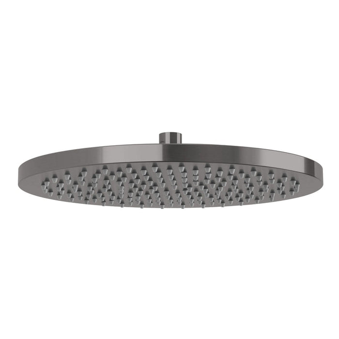 Phoenix Vivid Shower Rose 300mm Round - Brushed Carbon-V5005-31-blue-leaf-bathware