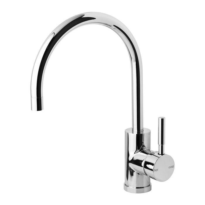 Phoenix Vivid Sink Mixer 220mm Gooseneck - Chrome-VL733 CHR-blue-leaf-bathware