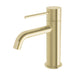 Phoenix Vivid Slimline Basin Mixer Curved Outlet - Brushed Gold-VS7701-12-blue-leaf-bathware