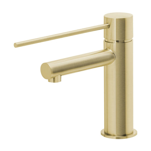 Phoenix Vivid Slimline Basin Mixer with Extended Lever - Brushed Gold-114-7700-12-blue-leaf-bathware