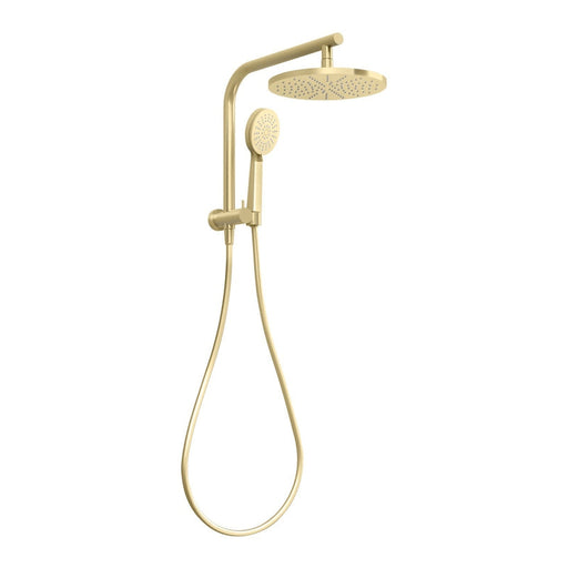 Phoenix Vivid Slimline Compact Twin Shower - Brushed Gold-VS6510-12-blue-leaf-bathware