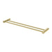 Phoenix Vivid Slimline Double Towel Rail 600mm - Brushed Gold-111-8110-12-blue-leaf-bathware