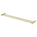 Phoenix Vivid Slimline Double Towel Rail 800mm - Brushed Gold-111-8130-12-blue-leaf-bathware