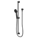 Phoenix Vivid Slimline Extended Rail Shower - Matte Black-VS6835-10-blue-leaf-bathware