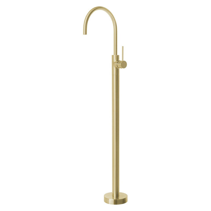 Phoenix Vivid Slimline Floor Mounted Bath Mixer - Brushed Gold-VS745-12-blue-leaf-bathware